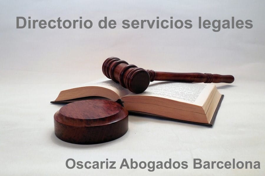 Directorio de servicios legales de Oscáriz Abogados de Barcelona